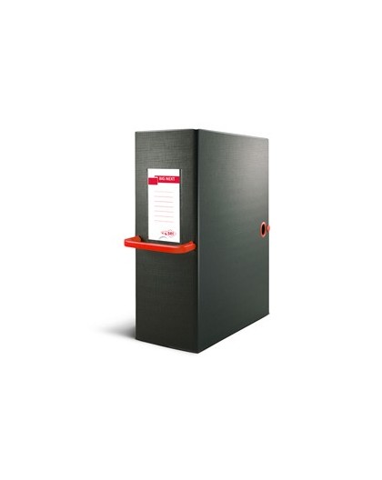 Scatola archivio Big Next 160 nero/rosso 25x35cm dorso 16cm