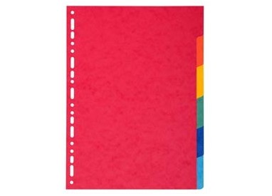 SEPARATORE A4 A 6TACCHE in CARTONCINO RICICLATO 220gr FOREVER
