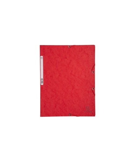 CARTELLA CON ELASTICO 24x32CM ROSSO CARTONCINO LUSTRE' 425gr