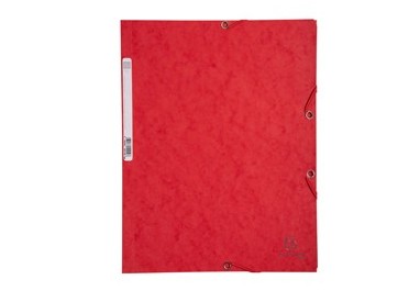 CARTELLA CON ELASTICO 24x32CM ROSSO CARTONCINO LUSTRE' 425gr