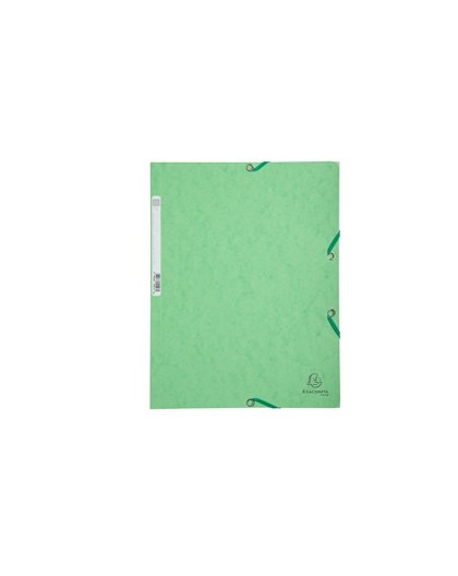 CARTELLA CON ELASTICO 24x32CM VERDE TIGLIO CARTONCINO LUSTRE' 425gr
