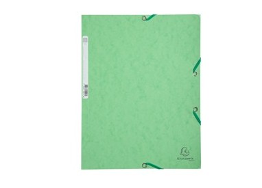 CARTELLA CON ELASTICO 24x32CM VERDE TIGLIO CARTONCINO LUSTRE' 425gr