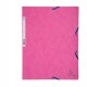 CARTELLA CON ELASTICO 24x32CM ROSA CARTONCINO LUSTRE' 425gr