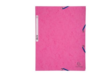 CARTELLA CON ELASTICO 24x32CM ROSA CARTONCINO LUSTRE' 425gr