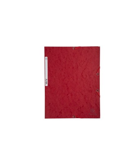 CARTELLA CON ELASTICO 24x32CM ROSSO CILIEGIA CARTONCINO LUSTRE' 425gr