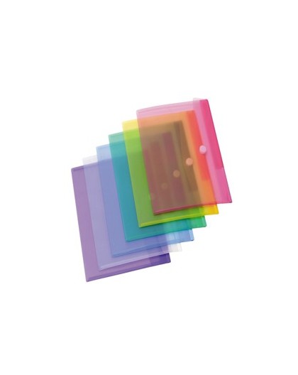 SET 12 BUSTE PPL CON VELCRO COLORI ASSORTITI TARIFOLD