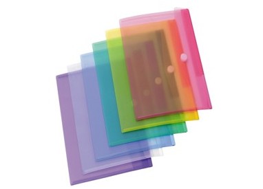 SET 12 BUSTE PPL CON VELCRO COLORI ASSORTITI TARIFOLD