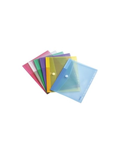 SET 12 BUSTE FORATE PPL CON VELCRO COLORI ASSORTITI TARIFOLD