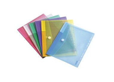 SET 12 BUSTE FORATE PPL CON VELCRO COLORI ASSORTITI TARIFOLD