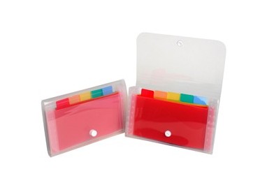 CLASSIFICATORE A 6 TASCHE 11x18cm IN PPL CRYSTAL