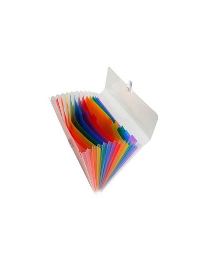 CLASSIFICATORE A 13 TASCHE 33x25cm IN PPL CRYSTAL