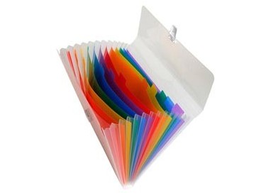 CLASSIFICATORE A 13 TASCHE 33x25cm IN PPL CRYSTAL