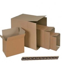 SCATOLA CARTONE PER IMBALLO AVANA ONDA doppia P500xL400xH350mm