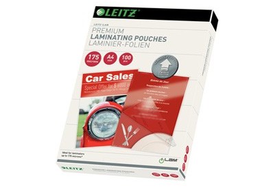 100 POUCHES iLAM A4-216x303mm 175micron LEITZ