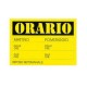 CARTELLO IN CARTONCINO 'ORARIO dalle..alle..' 23x32cm CWR 315/13