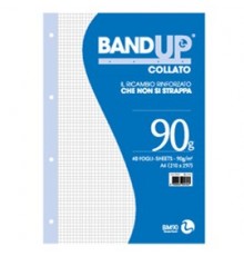 BLOCCO COLLATO FORATI RINFORZATI BANDUP A4 90gr 40fg 4mm BM