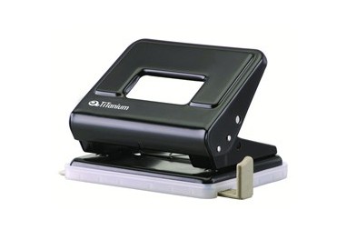 PERFORATORE 2 fori in metallo nero TiTanium