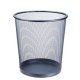 Cestino gettacarte in metallo 12,3lt Nero Titanium