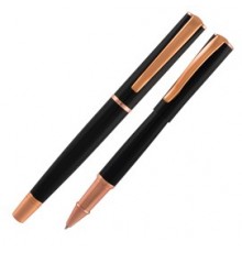 ROLLER IMPRESSA™ NERO-ROSEGOLD punta M MONTEVERDE