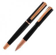 ROLLER IMPRESSA™ NERO-ROSEGOLD punta M MONTEVERDE
