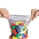 100 SACCHETTI ZIP 4X6cm PLASTICA 45mic.