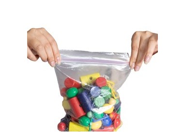100 SACCHETTI ZIP 4X6cm PLASTICA 45mic.