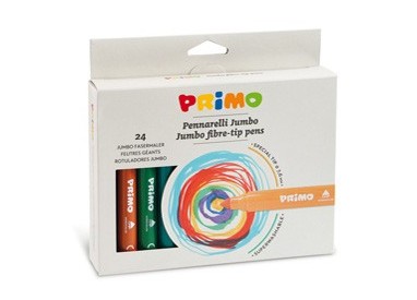 ASTUCCIO 24 PENNARELLI JUMBO SUPERLAVABILI PRIMO