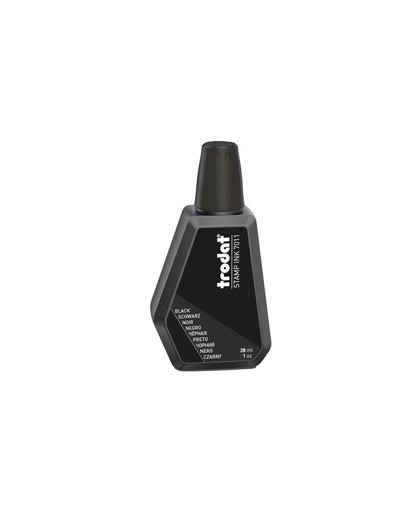 INCHIOSTRO NERO 28ml per TIMBRO IN GOMMA 7011 TRODAT