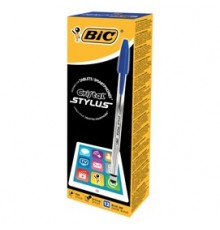 Scatola 12 penna sfera CRISTAL® STYLUS 1,0mm blu BIC®