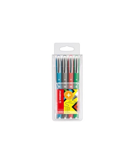 ASTUCCIO 4 ROLLER WORKER®Colorful 0,5mm col. assortiti STABILO