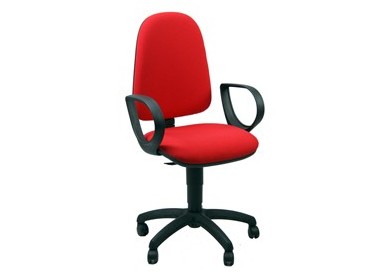 SEDIA OPERATIVA Jusb ROSSO C/BRACC.