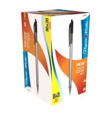 Special pack 80+20 penna sfera scatto INKJOY Stick 100RT 1,0mm nero PAPERMATE