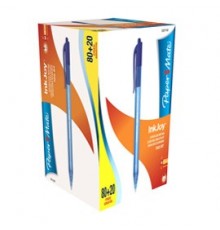 Special pack 80+20 penna sfera scatto INKJOY Stick 100RT 1,0mm blu PAPERMATE