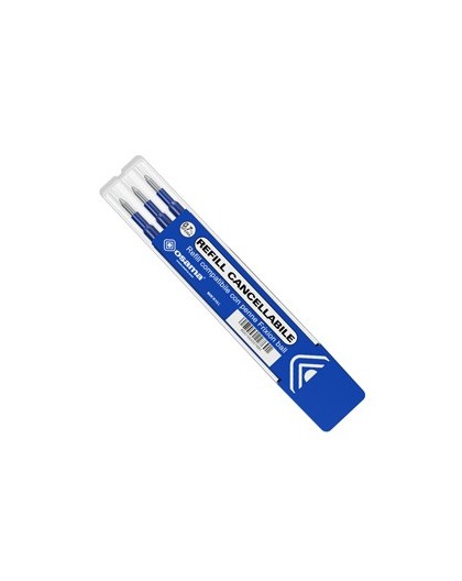 Set 3 refill inchiostro gel RiSCRIVI cancellabile 0,7mm blu OSAMA