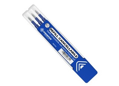 Set 3 refill inchiostro gel RiSCRIVI cancellabile 0,7mm blu OSAMA