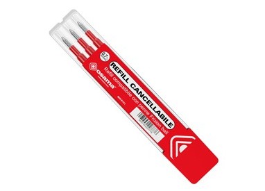 Set 3 refill inchiostro gel RiSCRIVI cancellabile 0,7mm rosso OSAMA