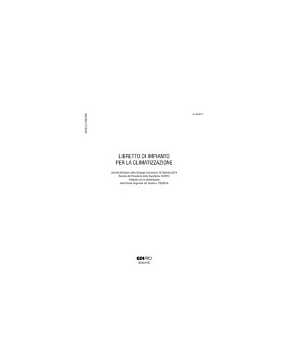 LIBRETTO IMPIANTO CLIMATIZZAZIONE VENETO 297x210mm 48pag E2621VE EDIPRO