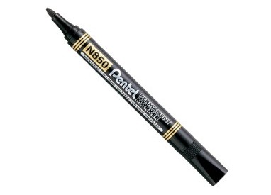 MARCATORE PERMANENTE N850 NERO PUNTA TONDA AMIKO PENTEL
