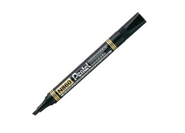 MARCATORE PERMANENTE N860 NERO PUNTA SCALPELLO AMIKO PENTEL