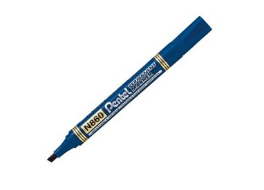 MARCATORE PERMANENTE N860 BLU PUNTA SCALPELLO AMIKO PENTEL