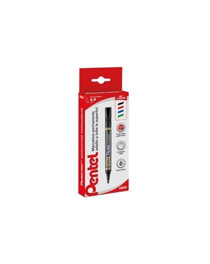 ASTUCCIO 4 MARCATORE PERMANENTE N860 PUNTA SCALPELLO AMIKO PENTEL