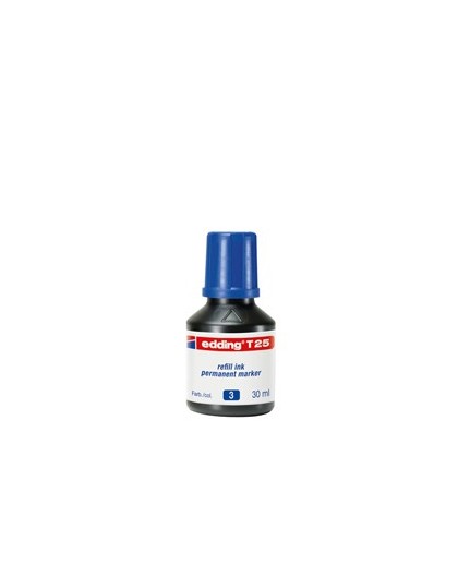 RICARICA INCHIOSTRO PERMANENTE 30ML T25 BLU EDDING
