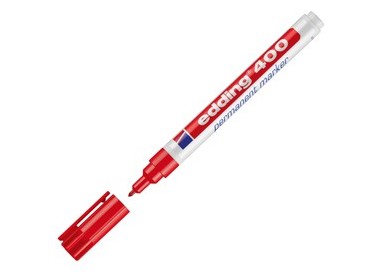 Marcatore permanente EDDING 400 punta conica rosso