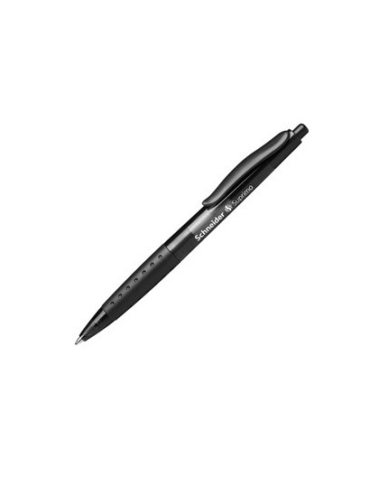 Penna a sfera a scatto SUPRIMO punta media nero SCHNEIDER