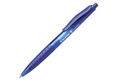 Penna a sfera a scatto SUPRIMO punta media blu SCHNEIDER