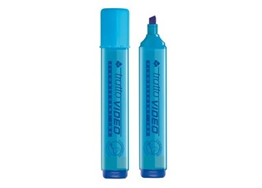 EVIDENZIATORE TRATTO VIDEO AZZURRO