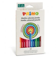 ASTUCCIO 12 PASTELLI COLORATI MAXI JUMBO 100 FSC PRIMO