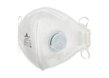 Scatola 10 MASCHERINE FILTRANTI FFP1 con valvola - pieghevole vert.