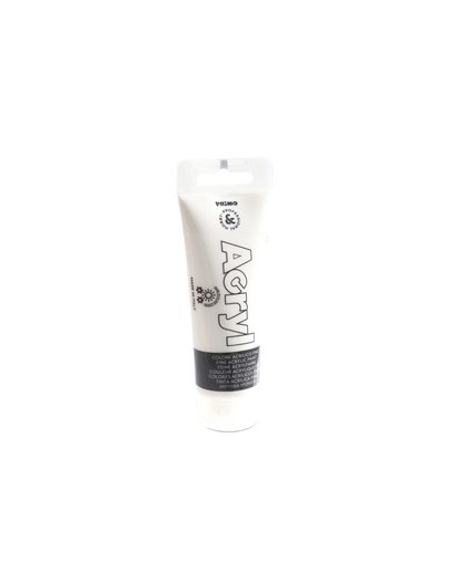 Colore Acryl fine tubo da 75ml bianco 100 Primo