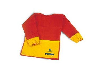GREMBIULINO CON MANICHE IN TESSUTO PLASTICO